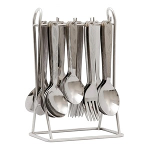 Ensemble de couverts modernes en acier inoxydable ensemble de cuillère fourchette couteau ensemble de couverts élégants pour hôtel restaurant utilisation de fête de mariage - Product Image 2