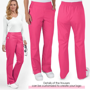 Uniformes de Enfermería de moda, uniformes médicos lavable para mujeres y hombres de algodón elástico de enfermera, juegos de Cirugía de lona de grado hospitalario - Product Image 4