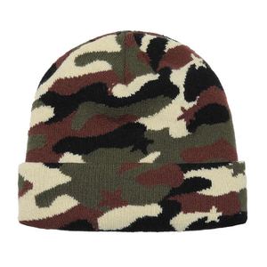 Bonnets personnalisables de haute qualité, bonnet de pêcheur camouflage, bonnets en acrylique tricotés d'hiver avec logo personnalisé - Product Image 2