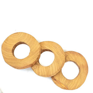 Rondes de serviette en bois fabriqués à la main de meilleure qualité Décor de table d'Inde pour les porte-bagues dans les paramètres de table - Product Image 6