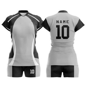 Fabricantes Personalizan Uniformes de Voleibol de Moda al por Mayor, Nuevo Diseño, Logotipo Personalizado, Sublimación, Conjuntos de Uniformes de Voleibol para Mujer - Product Image 3