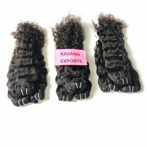 เครื่อง100% ผมลอนคลื่นสีดำธรรมชาติสีดำแบบไม่ผ่านกระบวนการสำหรับผู้หญิงเวียดนาม - Product Image 3