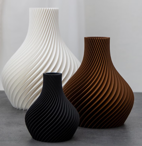 Jarrón impreso en 3D, florero moderno minimalista Escandinavo de Bulba | Decoración para sala de estar y Mesa - Product Image 1