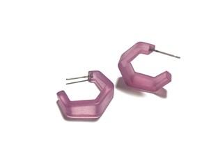 Pendientes de aro de perlas de moda para mujer con resina para amor corazón colgante accesorios de joyería - Product Image 3