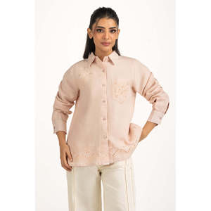 เสื้อเชิ้ตผ้าลินินลำลองสำหรับฤดูใบไม้ผลิ/ฤดูร้อน ทรงปกติ ดีไซน์เรียบง่ายทันสมัย WM-CS-SS25-415 - Product Image 2