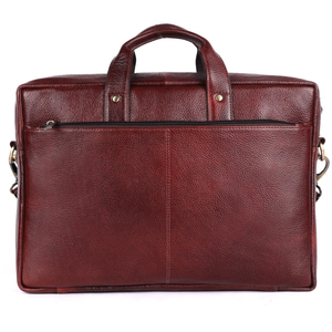 Maletín de Cuero para Portátil, Bolso de Hombro, Duradero, para Uso en Oficina, Color Rojo, Cierre con Asa - Product Image 6
