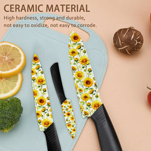 Juego de 6 Cuchillos Plegables de Cerámica para Carne, con Mango de Plástico, Ambidiestros, Aptos para Lavavajillas, Ecológicos - Product Image 5