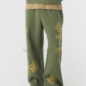 Custom All Print Cotton <b>Distressed</b> Slim Fit Tracksuits Winter Heavyweight Fleece Set Unisex Breathable Custom Colors & Sizes - Product Image 5