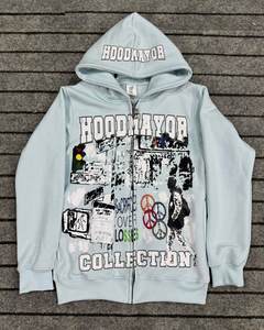 Ropa de invierno para hombres Sudaderas con capucha casuales de color sólido Sudaderas CON CAPUCHA DE MODA Sudaderas con capucha ajustadas para hombres - Product Image 2