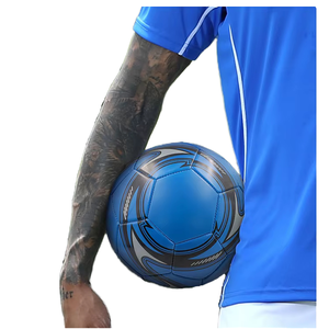 Ballon de football taille 5 pour adultes, personnalisé avec logo, en PU, cousu à la machine, avec logo imprimé pour joueurs professionnels, vente en gros - Product Image 5
