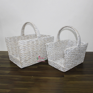 Artex Dong Thap Usine Jacinthe d'eau Panier à bûches Stockage artisanal pour la maison - Product Image 1