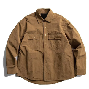 Logo personnalisé OEM Chemise tricotée à manches longues noire pour hommes d'affaires Nouvelle version coréenne du printemps avec motif uni pour le travail - Product Image 5