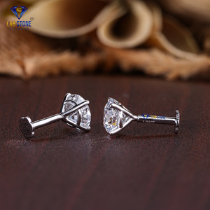 10,02 TDW redondo brillante Stud pendientes Labgrown HPHT/CVD diamante VS1 claridad IGI certificado oro de 18 quilates con joyería de claridad VS1 - Product Image 3