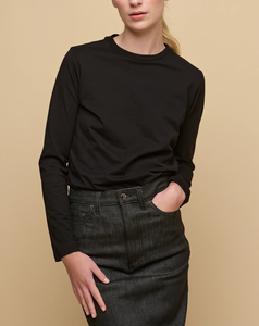 100% coton T-shirt à manches longues pour femmes Qualité supérieure Logo personnalisé Dernière conception 180 GSM Fabriqué au Bangladesh - Product Image 5