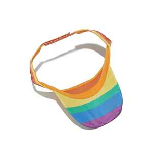<b>Sun</b> Protection Printed Rainbow <b>Sun</b> <b>Visor</b> Hat Unisex 100% Polyester Y2K Style For Cycling & Fishing Outdoor <b>Visor</b> Hat - Product Image 2