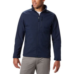 Wholesale Breathable Waterproof Warm Wear <b>Men</b> Adjustable Hem Navy Softshell <b>Jacket</b> OEM Outdoor <b>Jacket</b> Customized Color and logo - Product Image 1