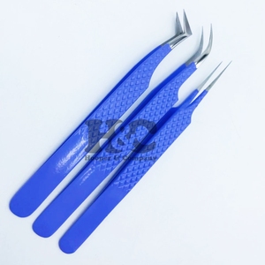 Pince à épiler personnalisable emballage Logo pince à cils en acier inoxydable solide volume durable pointe extension de cils pince à épiler vison - Product Image 6