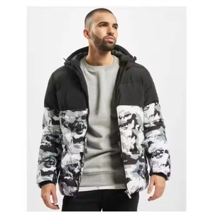 Chaquetas de hombre logotipo de marca personalizado chaqueta de hombre al por mayor impermeable a prueba de viento invierno cálido cremallera burbuja chaqueta de hombre - Product Image 3