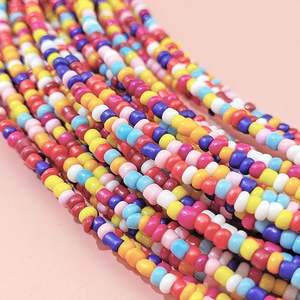 High Quality Seed <b>Beads</b> <b>Necklace</b> for Women Statement Multi Layer <b>Chunky</b> Bib Collar Cluster Gift - Product Image 4