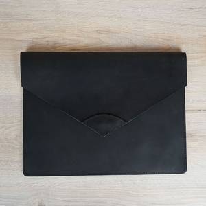 Bolso de cuero genuino de fábrica certificada, funda para portátil con cremallera personalizada de alta calidad, 2017 - Product Image 1