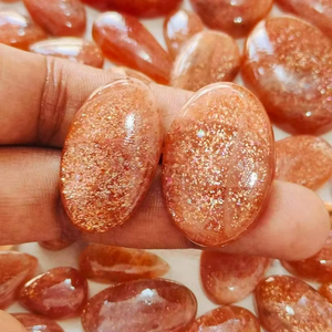 Natural Orange Sunstone Mix Shape Cabochon Pulido Piedra preciosa suelta Sunstone Lote al por mayor para joyería o regalo para ella - Product Image 4