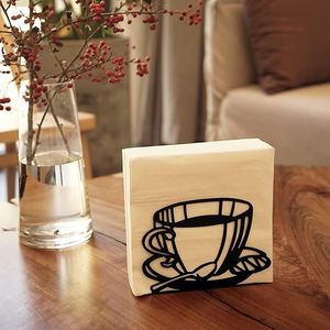 Servilletero táctil de Metal, diseño único, independiente de Metal dispensador de pañuelos, organizador, mesa de hierro, café, decoraciones para el hogar - Product Image 1