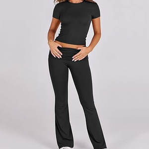 Pantalones cortos de entrenamiento sin costuras de alta calidad, ropa deportiva ecológica para mujer para gimnasio, pantalones de Yoga de cintura baja, sólidos lavados - Product Image 2