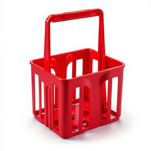 4-seater bottle holder <b>basket</b> Red 4223 - Product Image 3