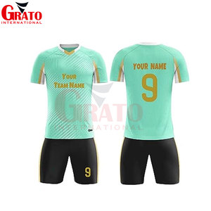 Customizable Breathable 100% Polyester Mesh Soccer Jersey Top Collar Personalized Uniform Sets New Season Football High Quality - Product Image 2