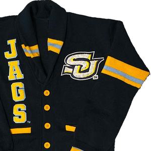 Cárdigan Unisex de Punto de Lana/Acrílico 2025, Suéter con Cuello en V, Decoración de Botones Bordados, Diseño de Patchwork, Transpirable - Product Image 4