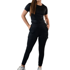Traje de enfermera de moda personalizado al por mayor uniformes tejidos tipo Jogger con tops uniformes y bata de hospital - Product Image 2