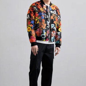 Custom Made Breathable Sublimation Bomber <b>Jacket</b> for <b>Men</b> <b>Long</b> Sleeves Best Selling <b>Men</b> Sublimation - Product Image 2