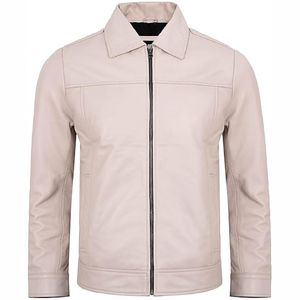 Nuevo 2025 chaqueta de bombardero de piel de oveja personalizada de calidad única de moda chaqueta de cuero de alta calidad - Product Image 5