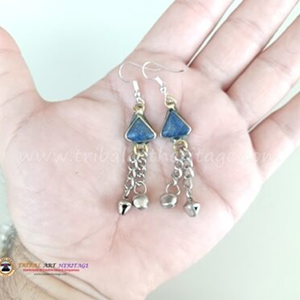 Boucles d'oreilles Kuchi artisanales Bijoux tribaux afghans vintage Boucles d'oreilles bohèmes ethniques pour femmes - Product Image 3