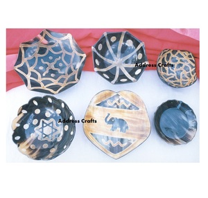 Vaisselle de style vintage, bol en corne pour servir les aliments, bol décoratif pour la maison, accessoires de vaisselle pour la maison, l'hôtel et le restaurant - Product Image 1