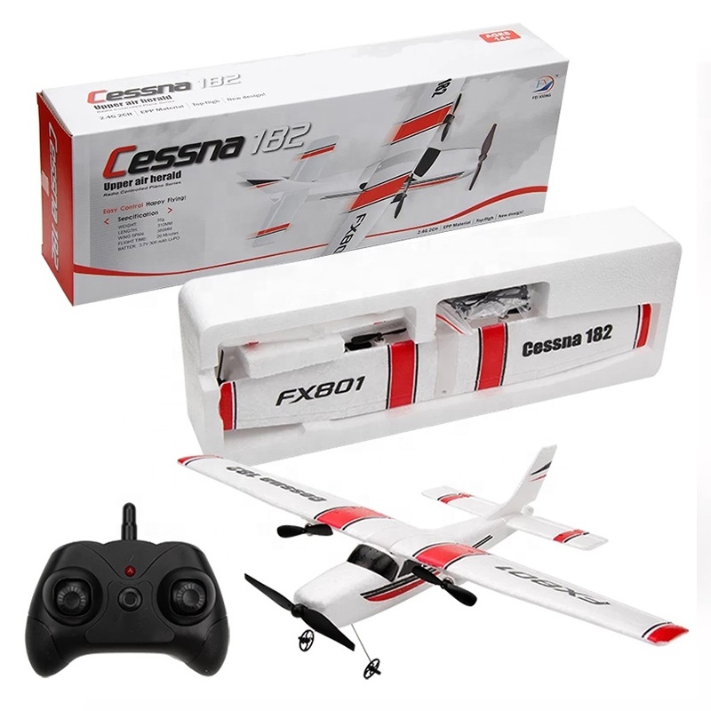 新しいデザインFX801飛行機セスナ182 RC飛行機2.4GHz 2CHEPP