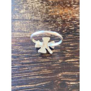 Rose Gold Plated <b>Sterling</b> <b>Silver</b> Dragonfly <b>Ring</b> with Onyx & Opal-<b>Adjustable</b> Romantic Gift for Women - Product Image 4