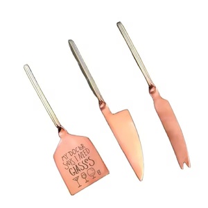 ชุดชีสสแตนเลสมีด้ามจับสีทองใช้ปาดเนยสำหรับงานแต่งงาน304งานตามสั่ง - Product Image 6