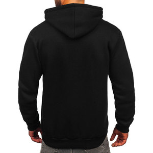 Sudadera con Capucha Negra para Hombre con Estampado de Araña de Camuflaje, Corte Regular Informal, Tejido de Algodón, Ropa de Otoño - Product Image 2