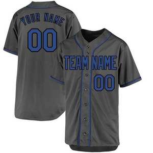 Maillot de baseball personnalisé pour adultes et jeunes, uniforme en polyester respirant avec boutons, équipe et numéro, prix de gros, sublimation - Product Image 5
