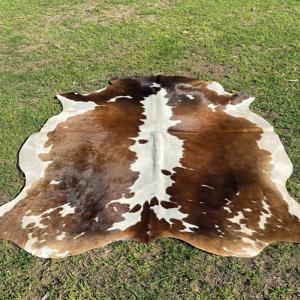 Cheveux bruns sur des tapis en peau de vache avec motif fini pour la décoration de chaussures de sac à main de ceinture de vêtements personnalisés - Product Image 3