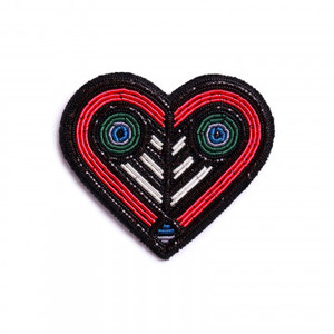 Meilleure qualité nouveau Design fil de lingot broches épingle de sûreté personnalisé Chenille tissu bas prix en gros mode coeur broche - Product Image 6