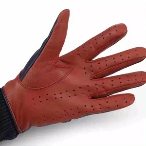 Nouveaux gants d'hiver en cuir véritable personnalisés dames cycle de conduite gants d'hiver peau de vache peau de mouton écran tactile gants unisexe - Product Image 1