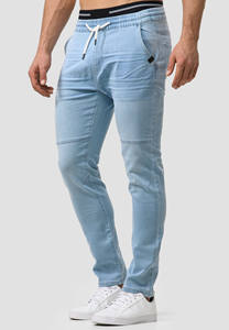 Jeans à coupe ample sur mesure, pantalon en denim pour homme et femme, jeans tendance pour hommes, pantalon en coton élastique pour jeunes hommes - Product Image 3