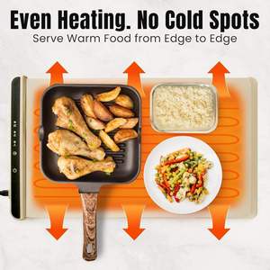 Custom 120*38*0.7cm X4 New <b>Silicone</b> Smart Food Heating Warmer Warming <b>Mat</b> Pad for Home Dining Table - Product Image 4