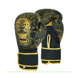 Guantes de boxeo de cuero sintético para hombre, guantes suaves transpirables duraderos para mano izquierda y derecha, guantes que absorben la humedad - Product Image 1