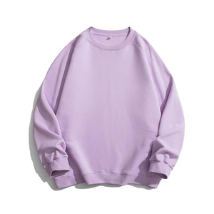 Sweat-shirt à col rond bleu Sweat-shirt à broderie unie personnalisé OEM de haute qualité Vêtements pour hommes - Product Image 5