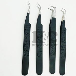 Pince à épiler de qualité supérieure, en acier inoxydable noir mat, pointe fine, pince à épiler pour extensions de cils, pince à épiler pointue en vison, pince à épiler durable - Product Image 3