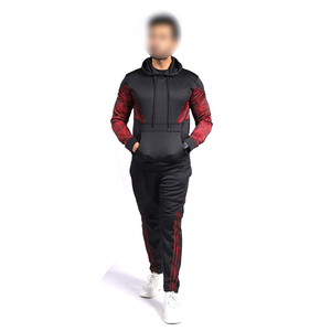 <b>Hot</b> Selling Black And <b>Red</b> Color In Reasonable Price Training Jogging Wear Comfortable Best Soft Fabric Men Tracksuits - Product Image 4