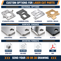 Découpe laser CNC sur mesure en acier inoxydable 304 et aluminium 5052, pièces découpées au laser, service de découpe laser